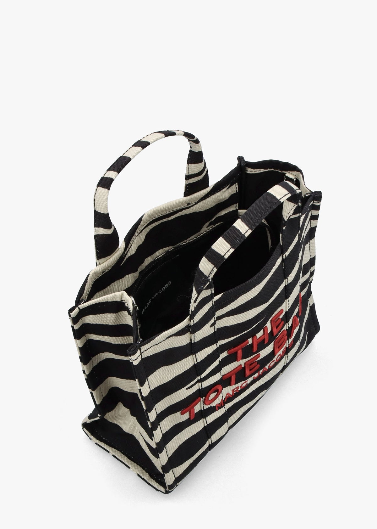 The Zebra Canvas Medium Black & White Tote Bag
