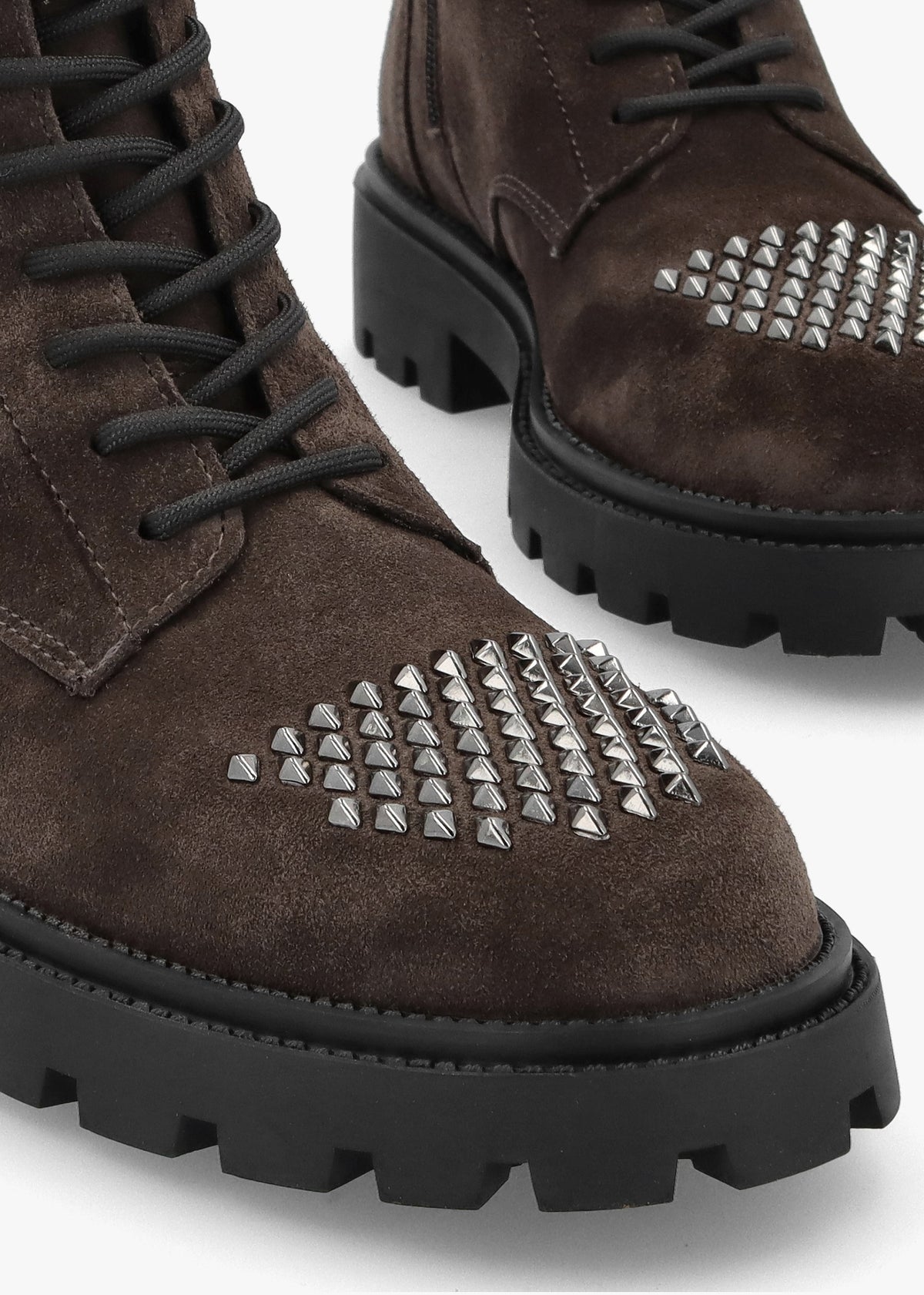 Abode Brown Suede Embellished Ankle Boots