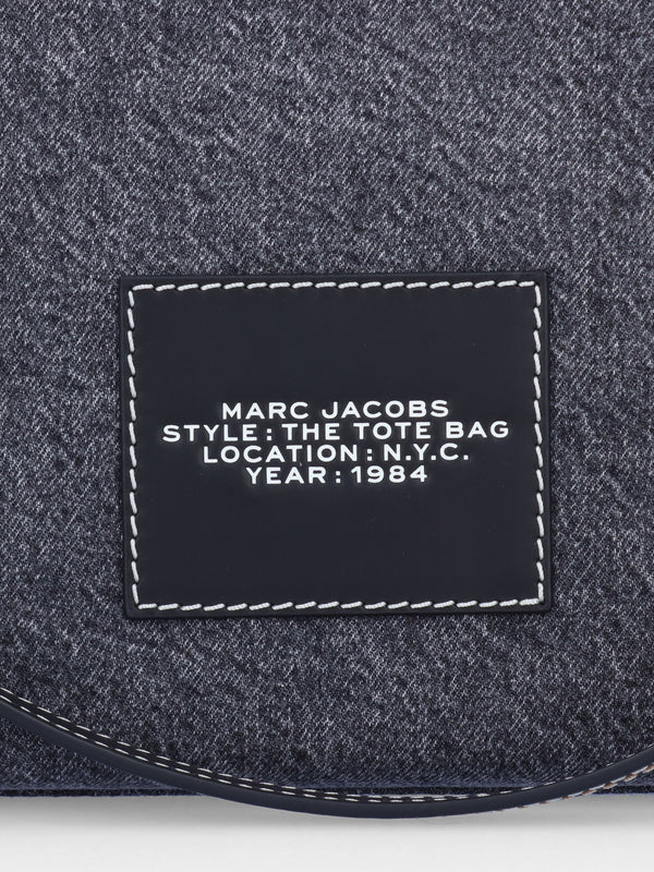 The Denim Chain Medium Black Wash Tote Bag