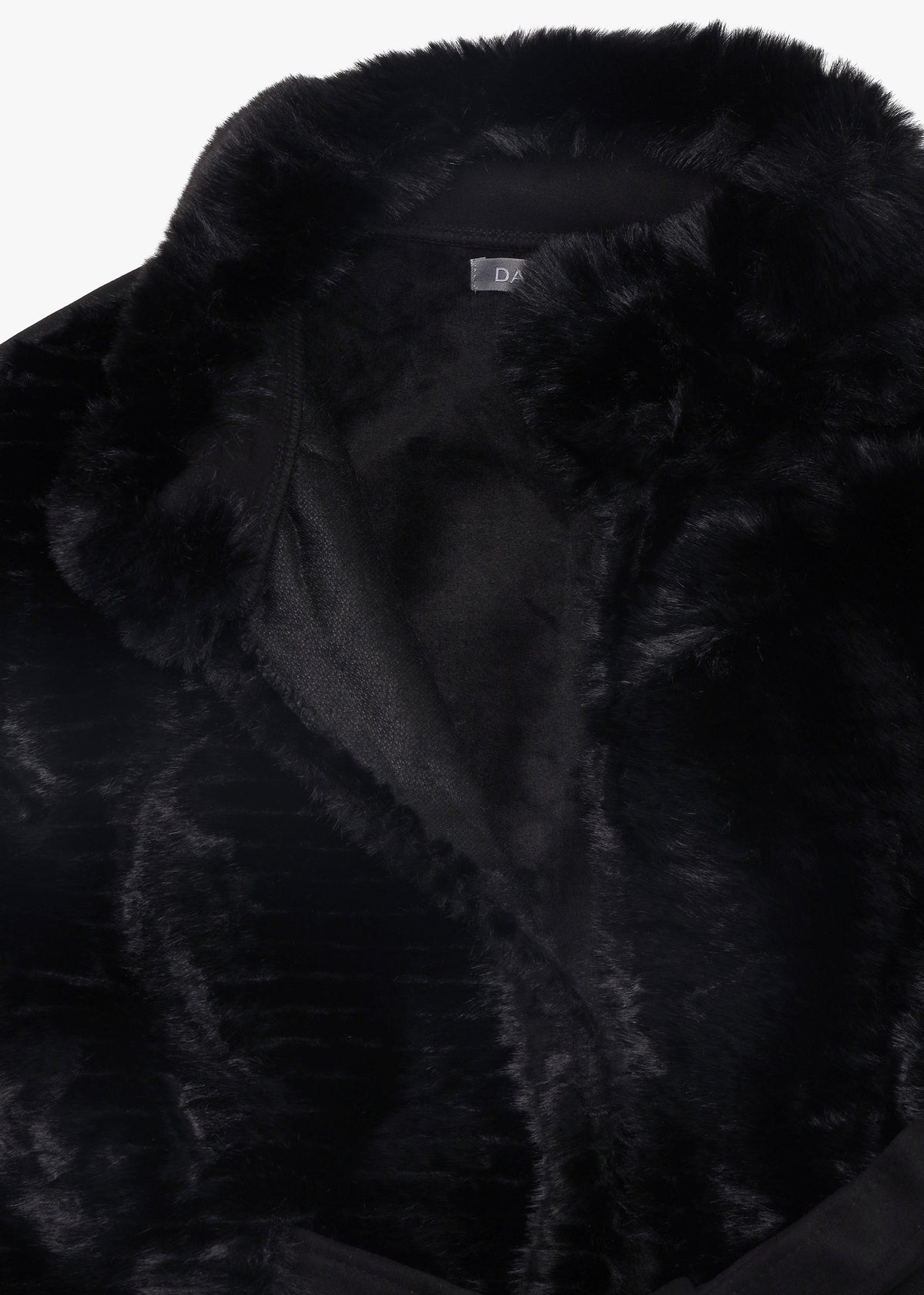 Black Faux Fur Cape