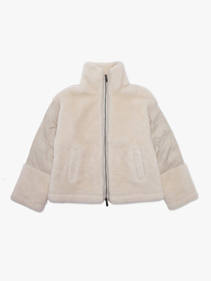 Orma Cream Wool & Nylon Jacket