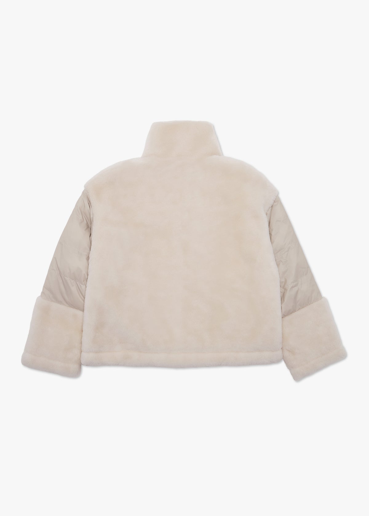 Orma Cream Wool & Nylon Jacket