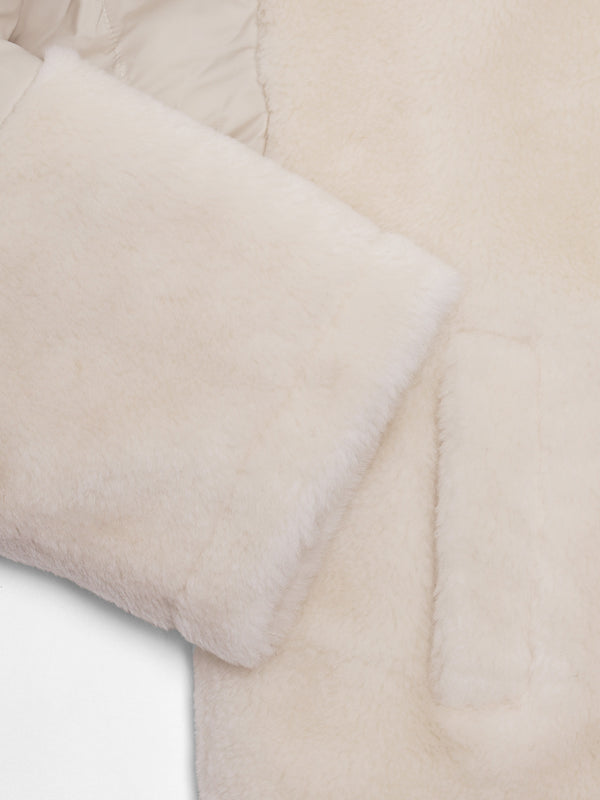 Orma Cream Wool & Nylon Jacket