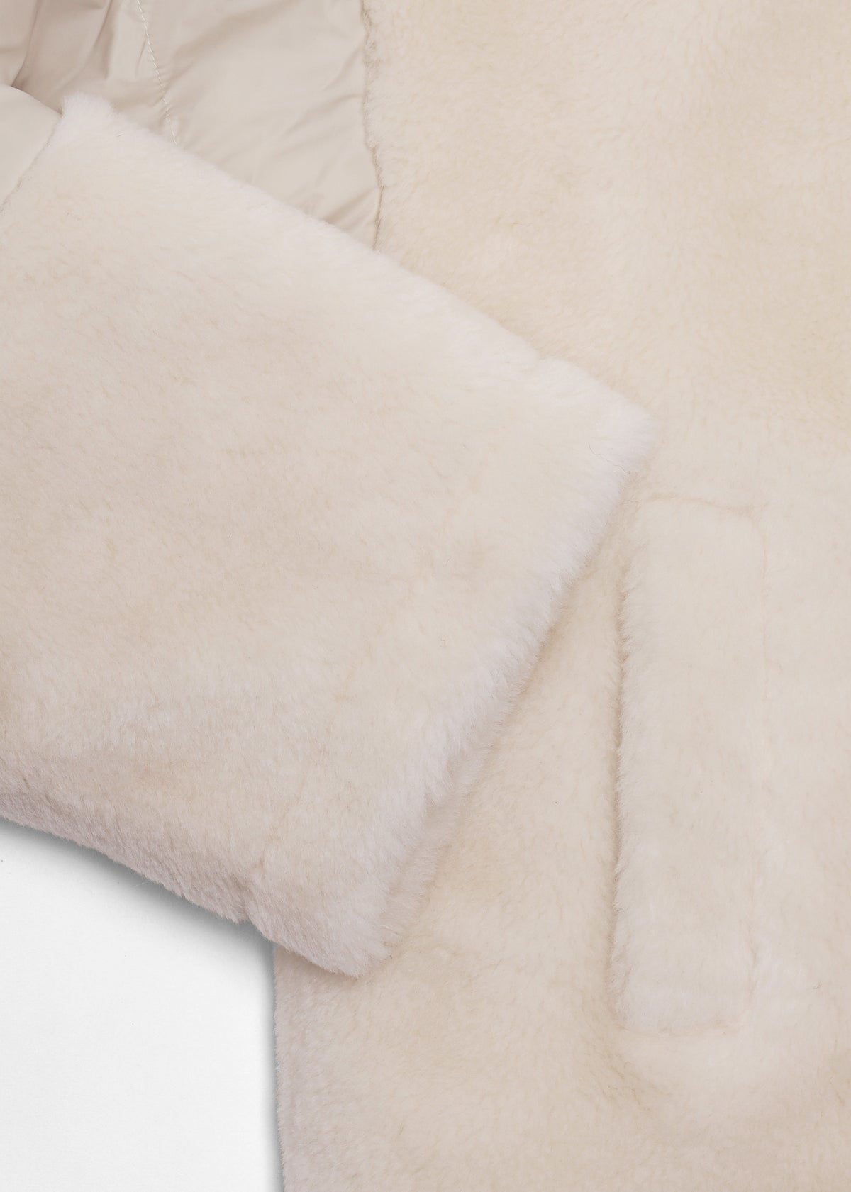 Orma Cream Wool & Nylon Jacket