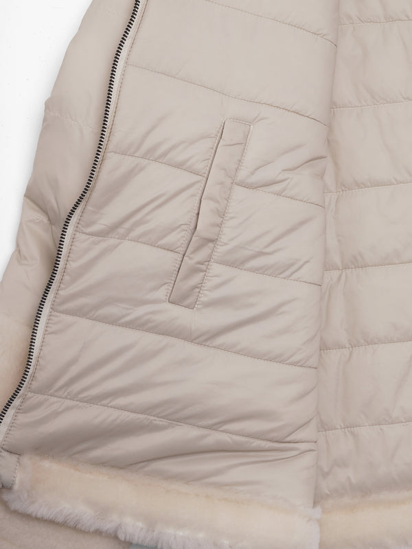 Orma Cream Wool & Nylon Jacket