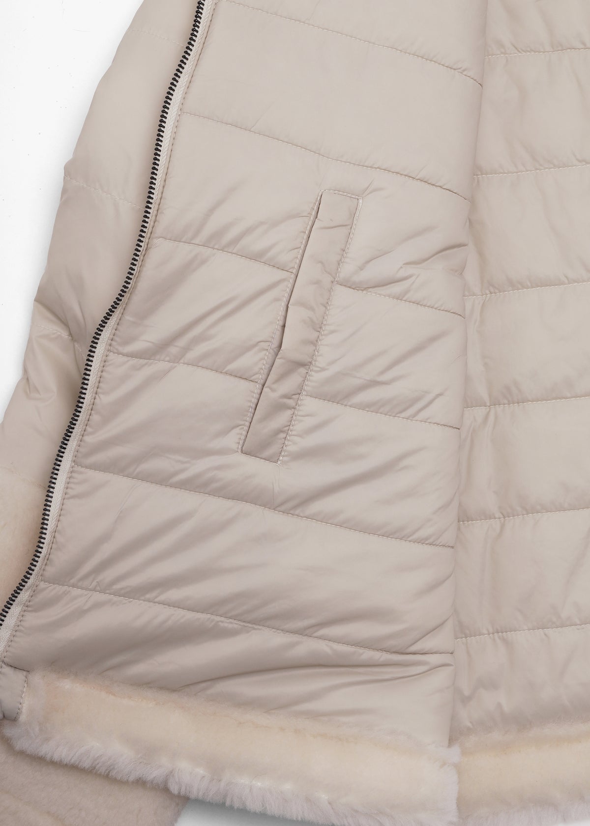 Orma Cream Wool & Nylon Jacket