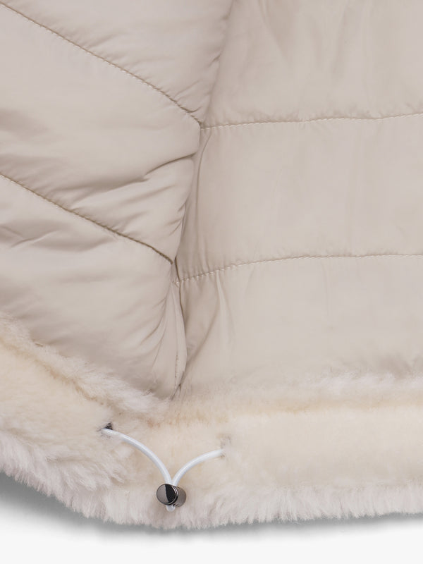 Orma Cream Wool & Nylon Jacket
