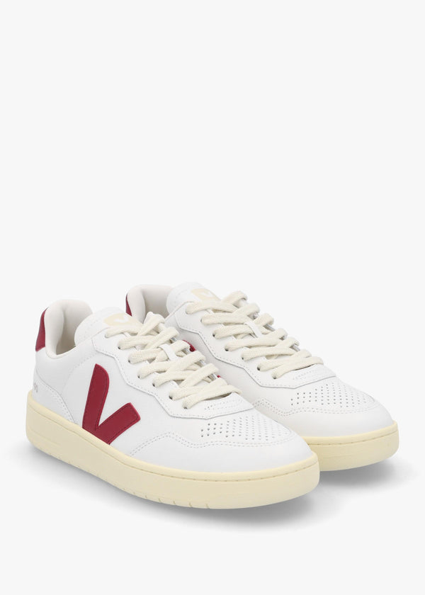 Women's V-90 O.T Leather Extra White Marsala Trainers