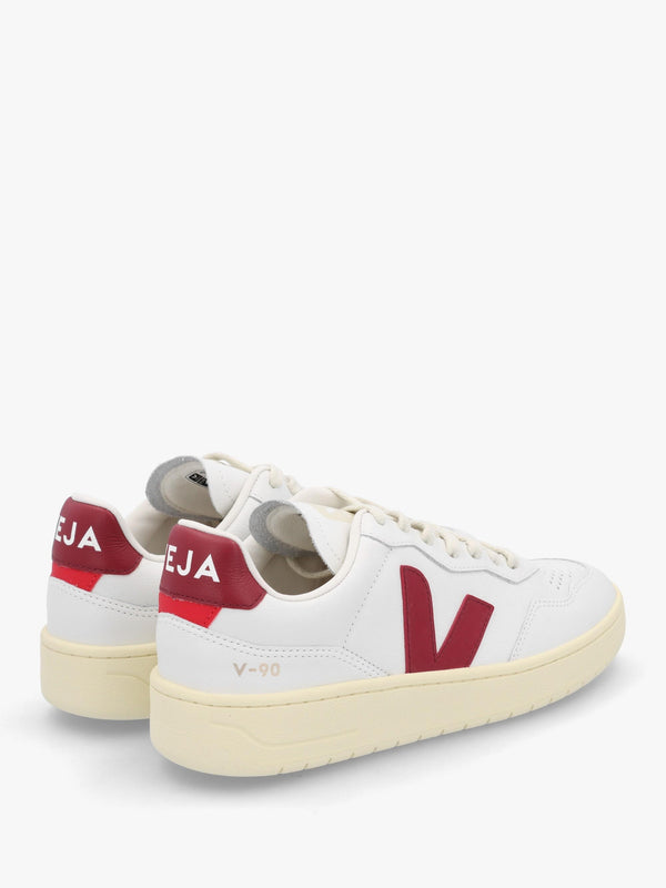 Women's V-90 O.T Leather Extra White Marsala Trainers