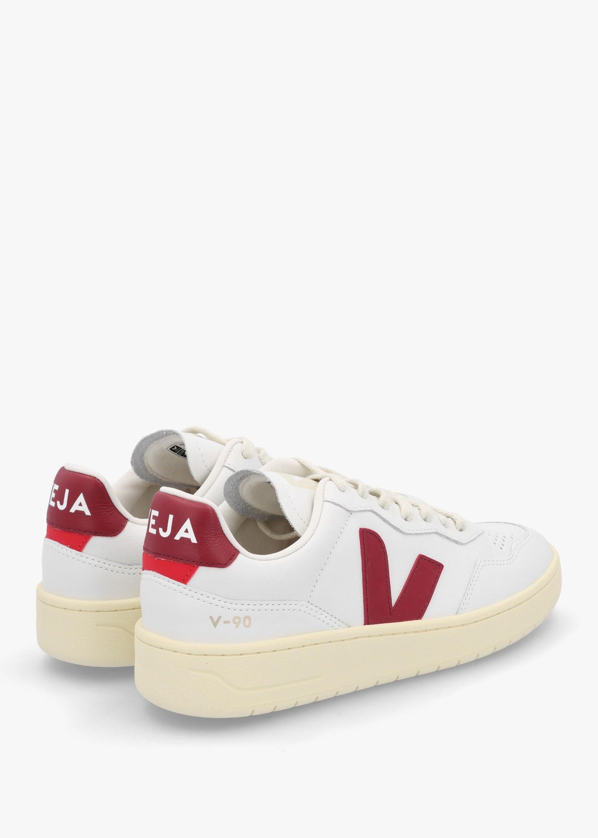 Women's V-90 O.T Leather Extra White Marsala Trainers