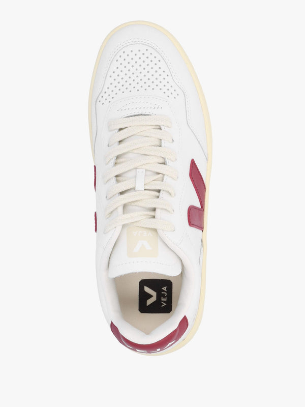 Women's V-90 O.T Leather Extra White Marsala Trainers