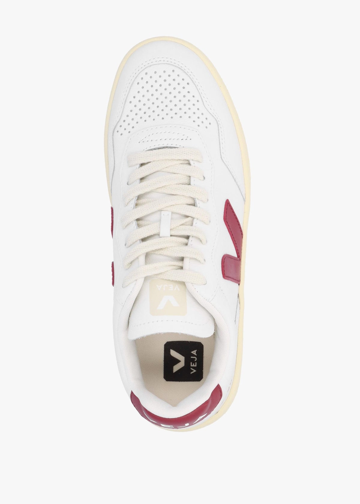 Women's V-90 O.T Leather Extra White Marsala Trainers