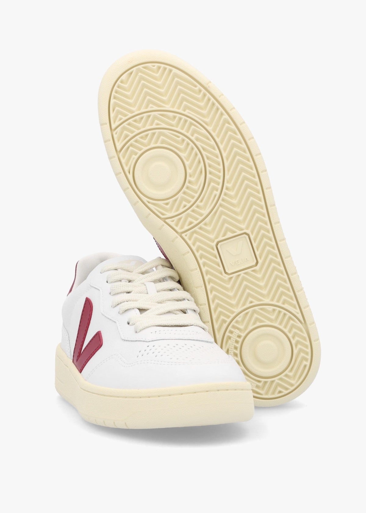 Women's V-90 O.T Leather Extra White Marsala Trainers