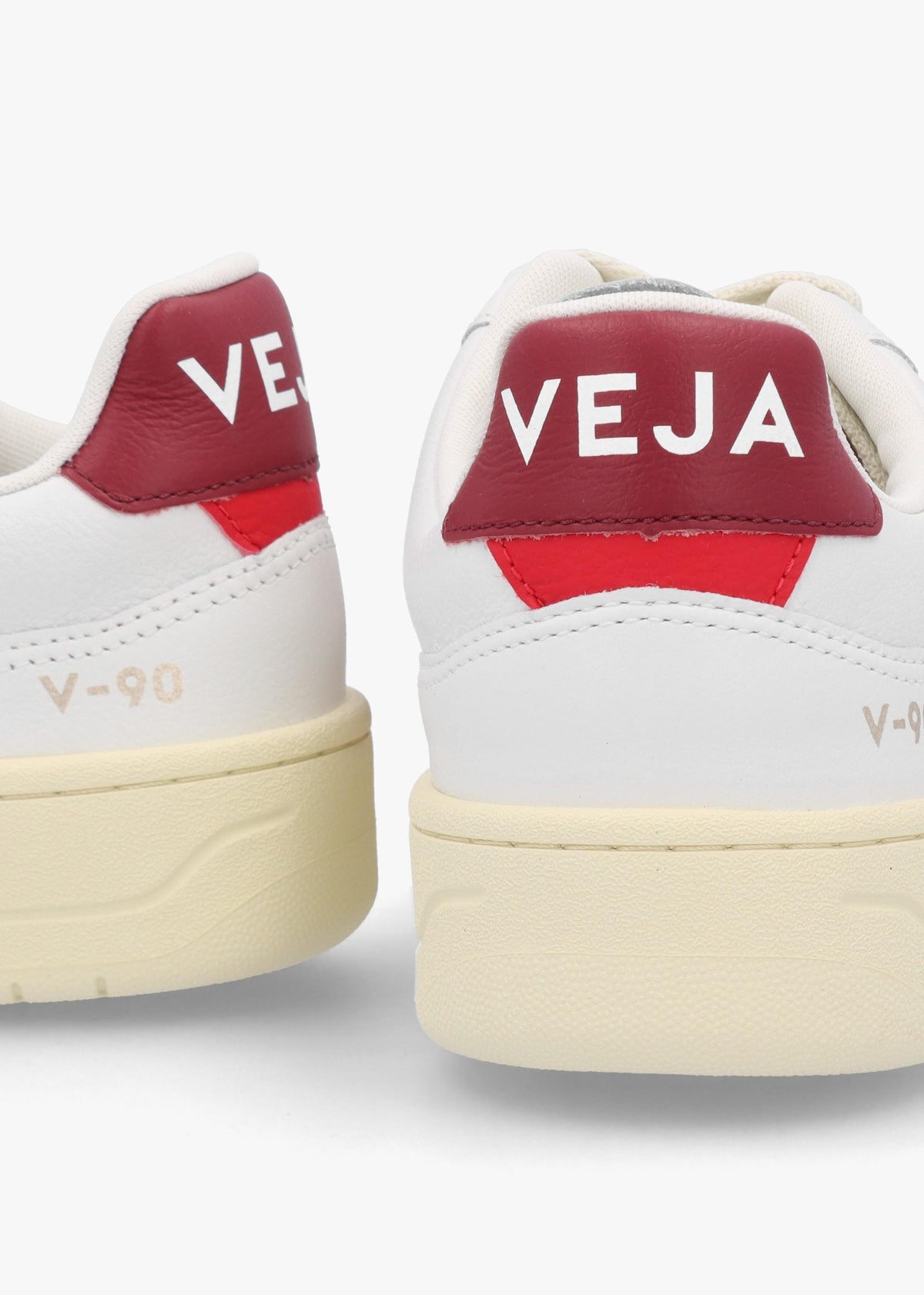 Women's V-90 O.T Leather Extra White Marsala Trainers