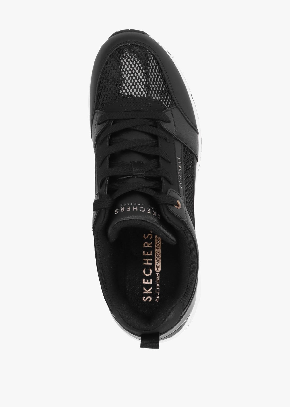 Uno Everything Nice Black Wedge Trainers
