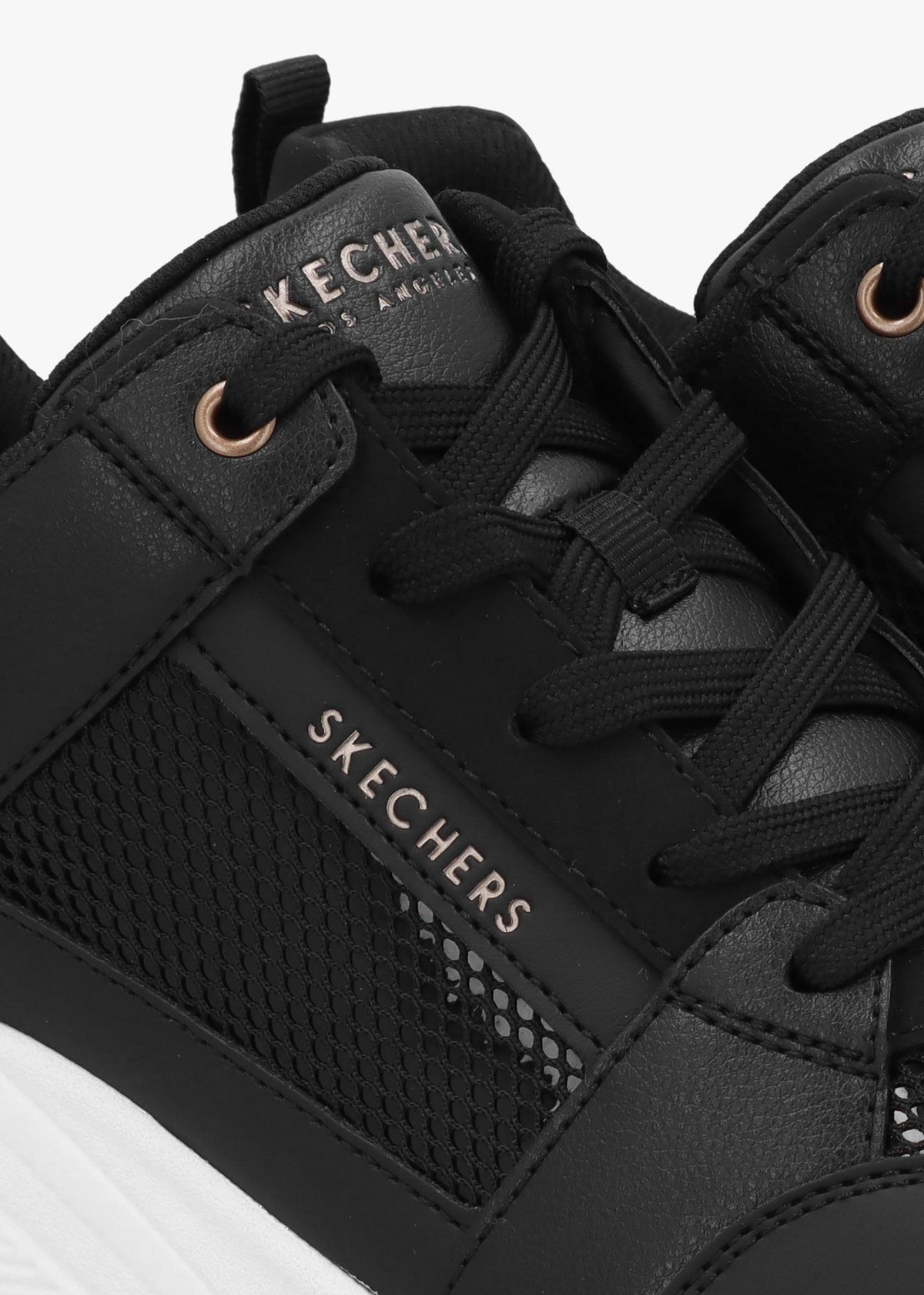 Uno Everything Nice Black Wedge Trainers