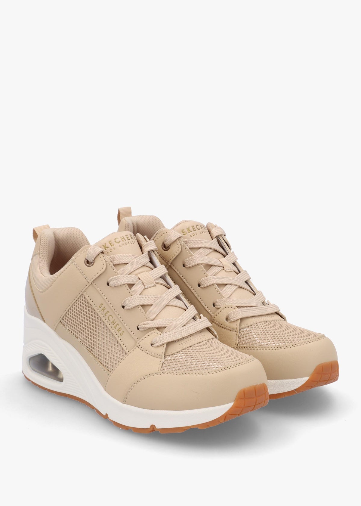 Uno Everything Nice Natural Wedge Trainers