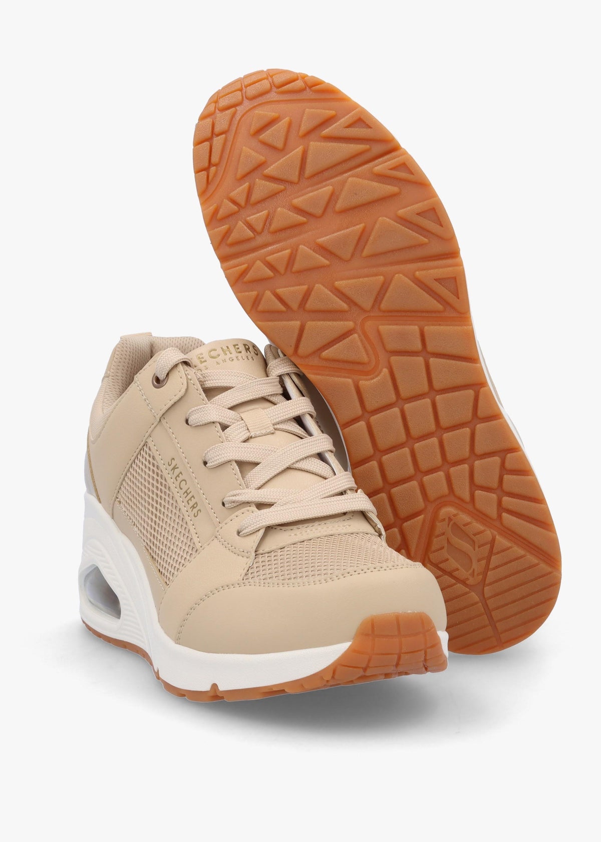 Uno Everything Nice Natural Wedge Trainers