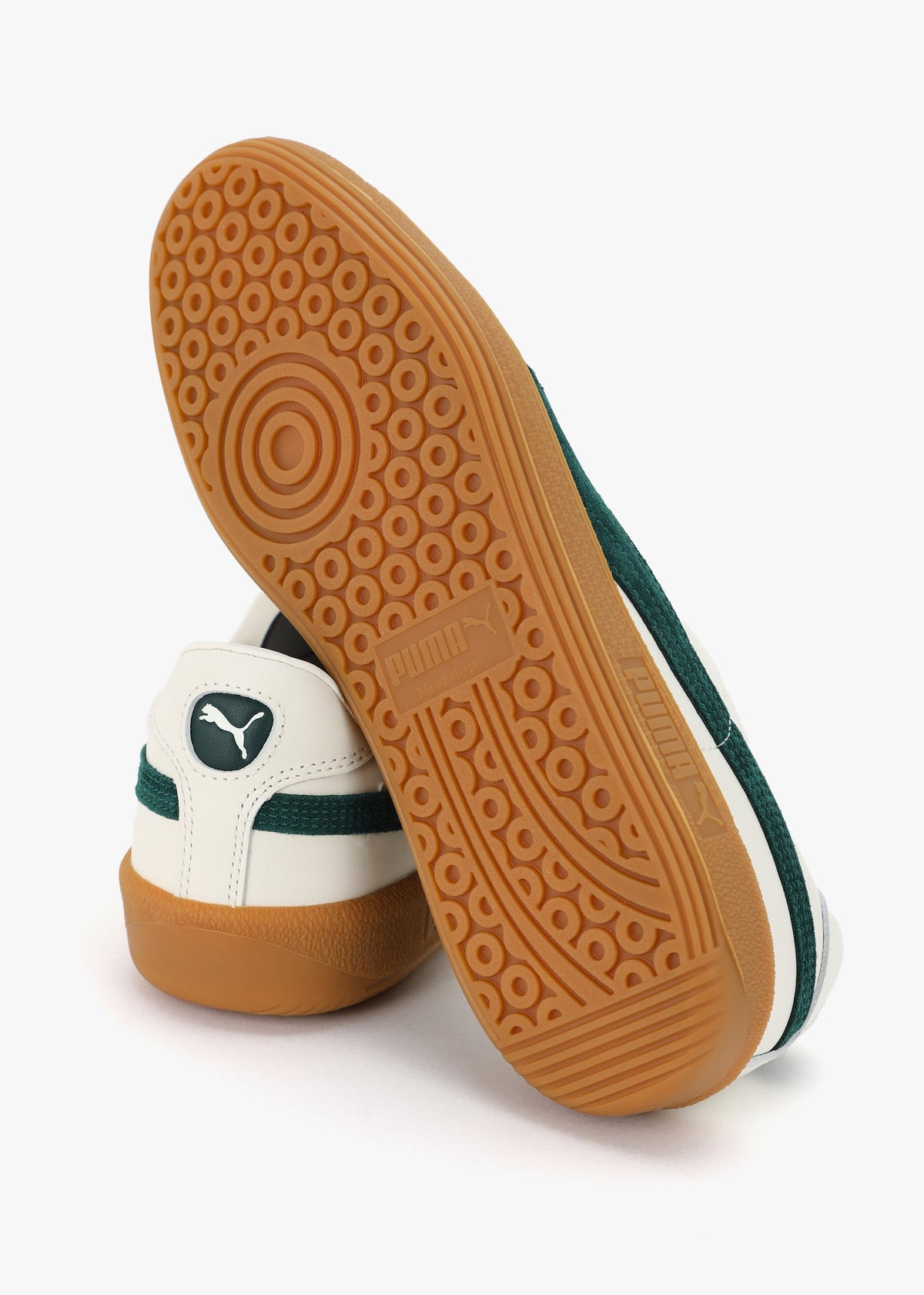 Men’s Army Warm White Dark Myrtle Leather Trainers