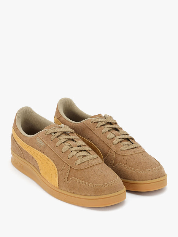 Men’s Indoor Soft Chocolate Chip Sport Yellow Suede Trainers