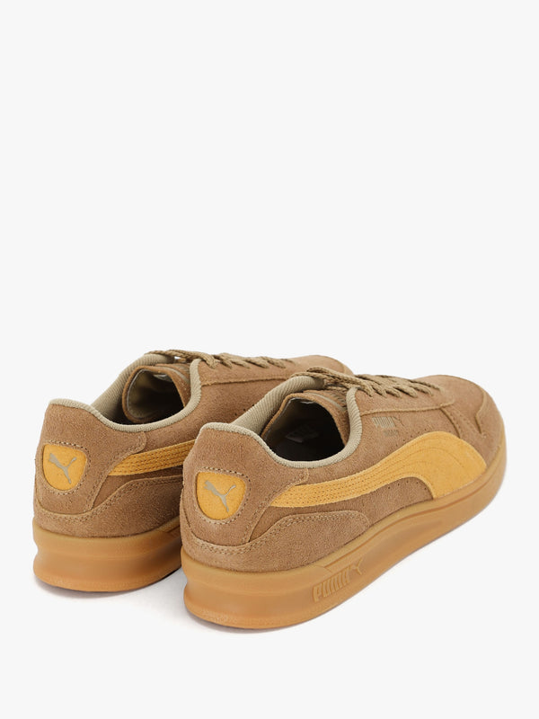 Men’s Indoor Soft Chocolate Chip Sport Yellow Suede Trainers
