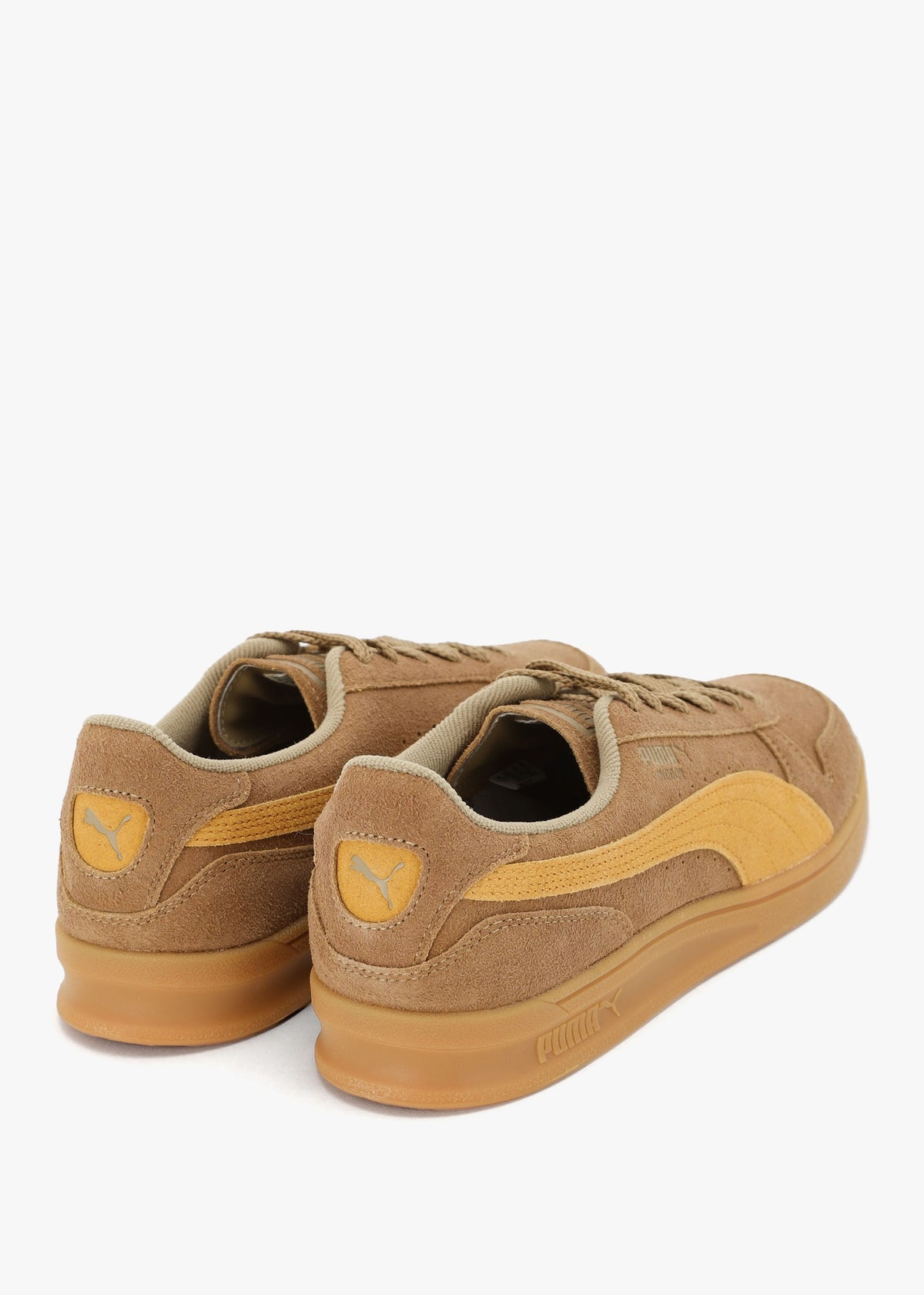 Men’s Indoor Soft Chocolate Chip Sport Yellow Suede Trainers
