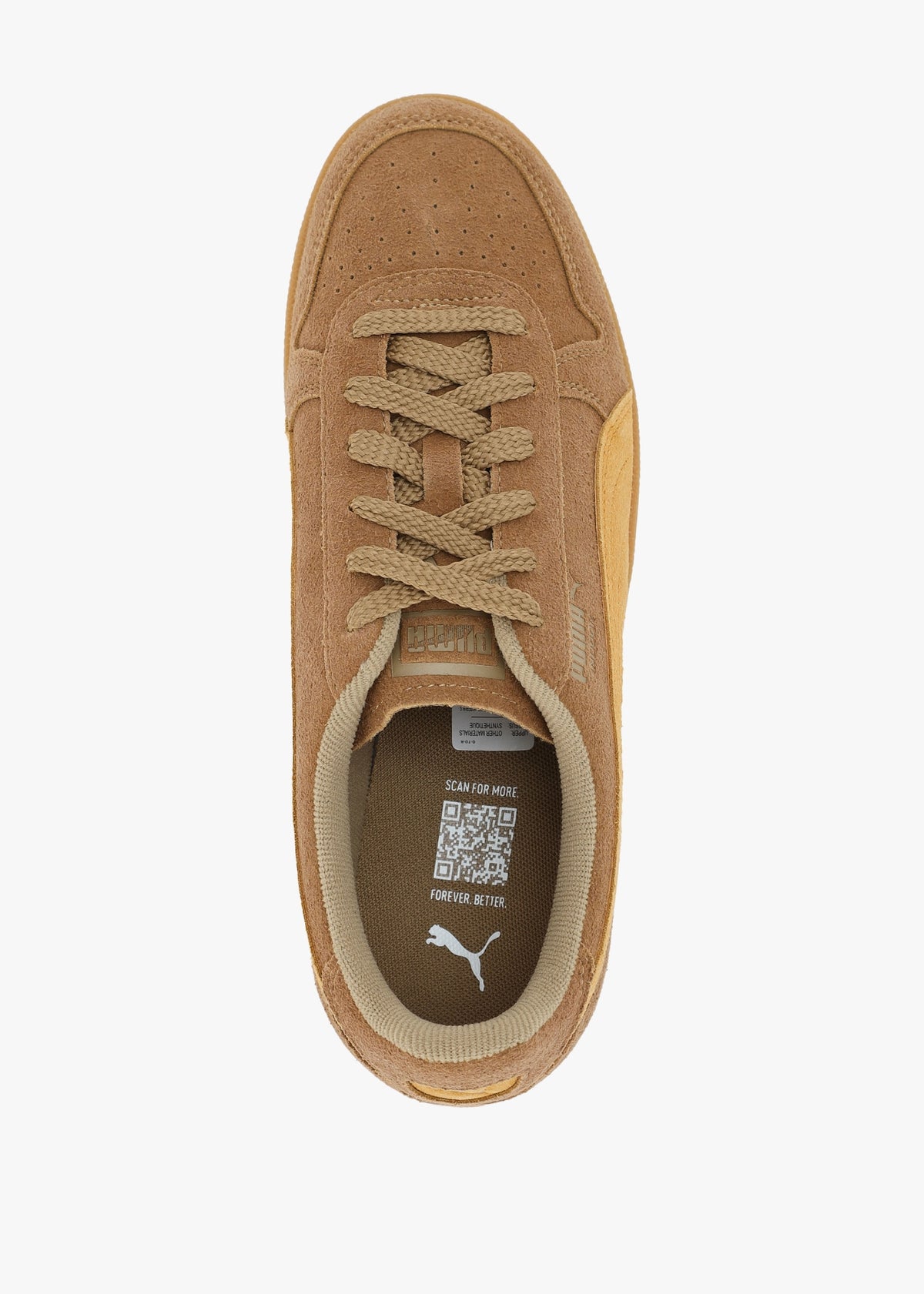 Men’s Indoor Soft Chocolate Chip Sport Yellow Suede Trainers