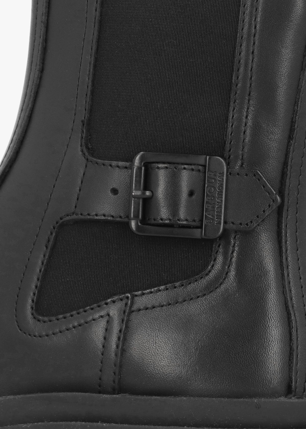 Milla Black Leather Chunky Chelsea Boots