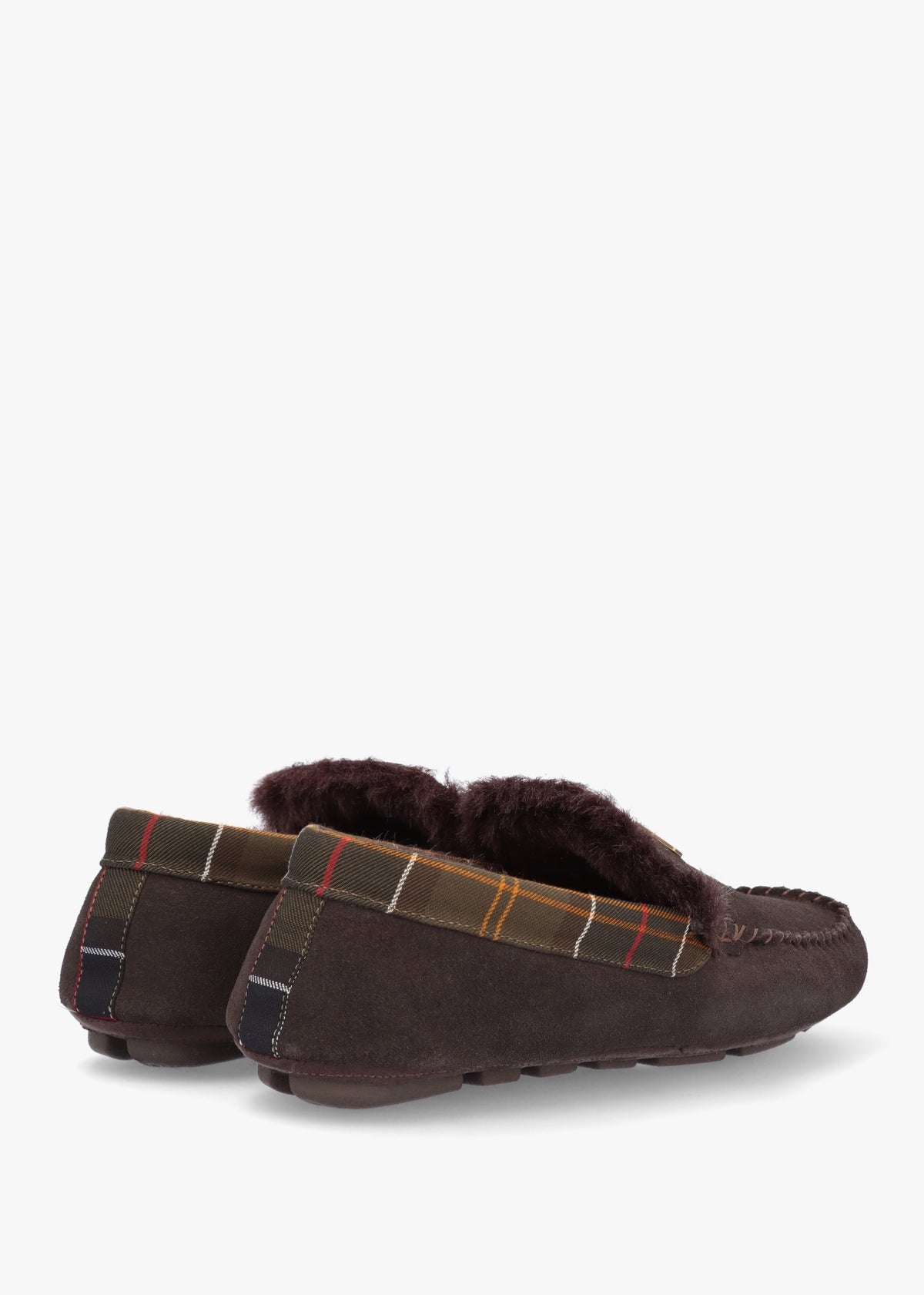 Men's Montry Brown Suede Moccasin Slippers