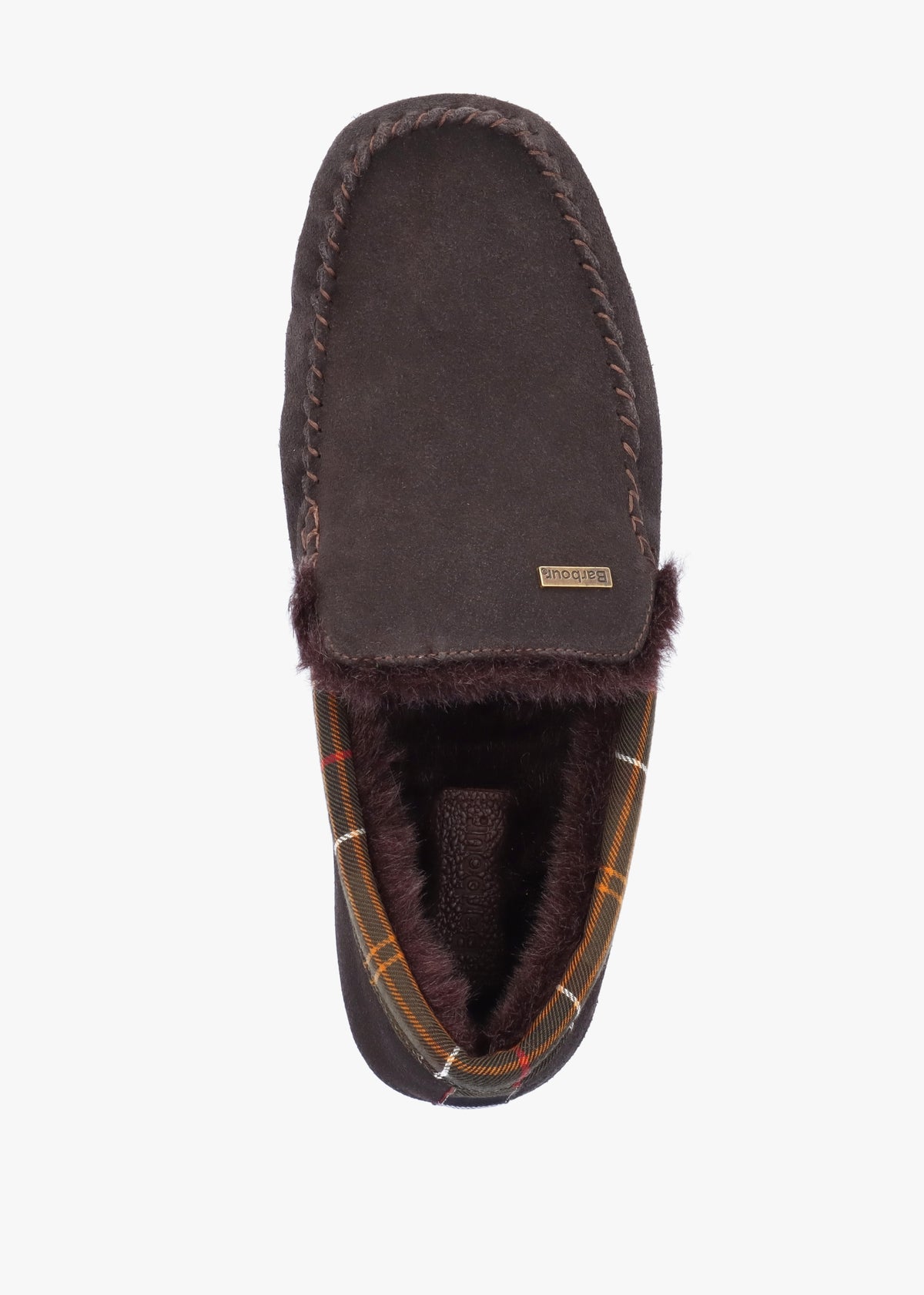 Men's Montry Brown Suede Moccasin Slippers