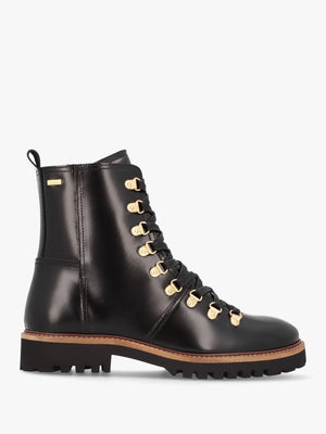 Blake Black Leather Hiker Boots