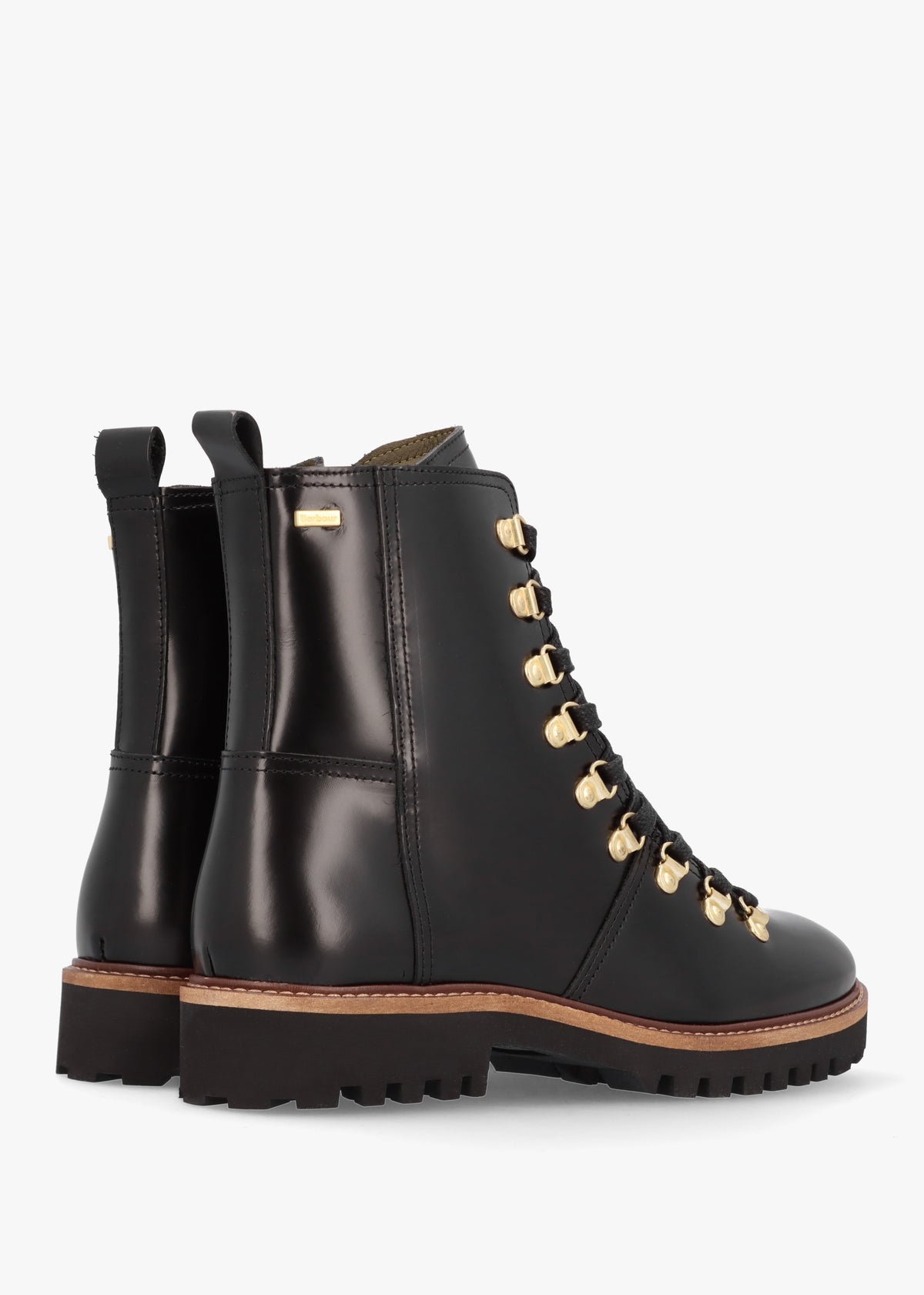 Blake Black Leather Hiker Boots