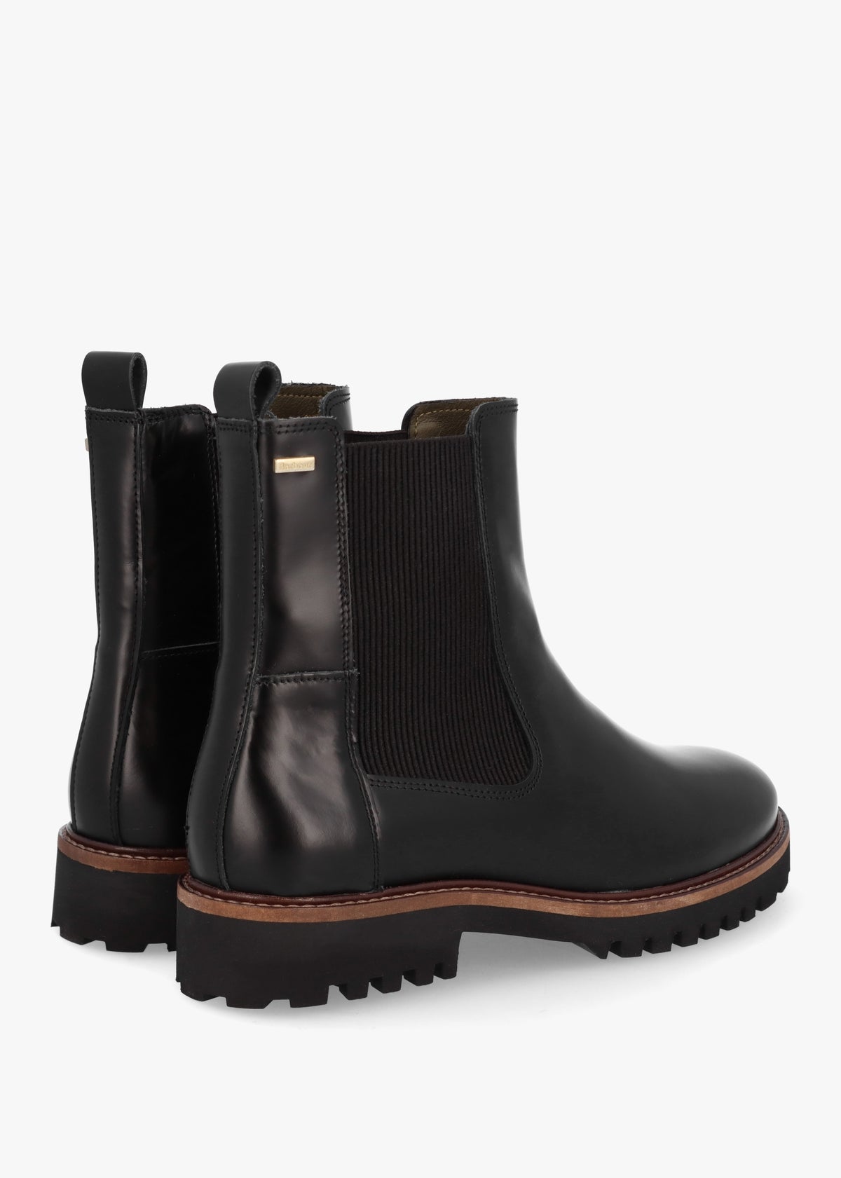Harmby Black Leather Chelsea Boots