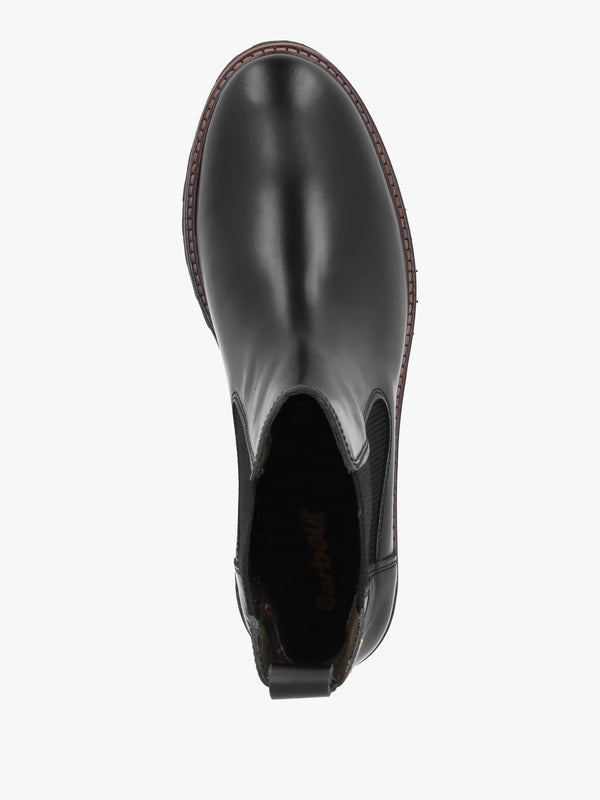 Harmby Black Leather Chelsea Boots