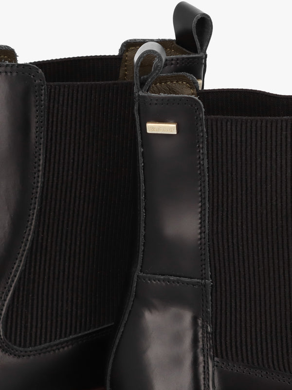 Harmby Black Leather Chelsea Boots