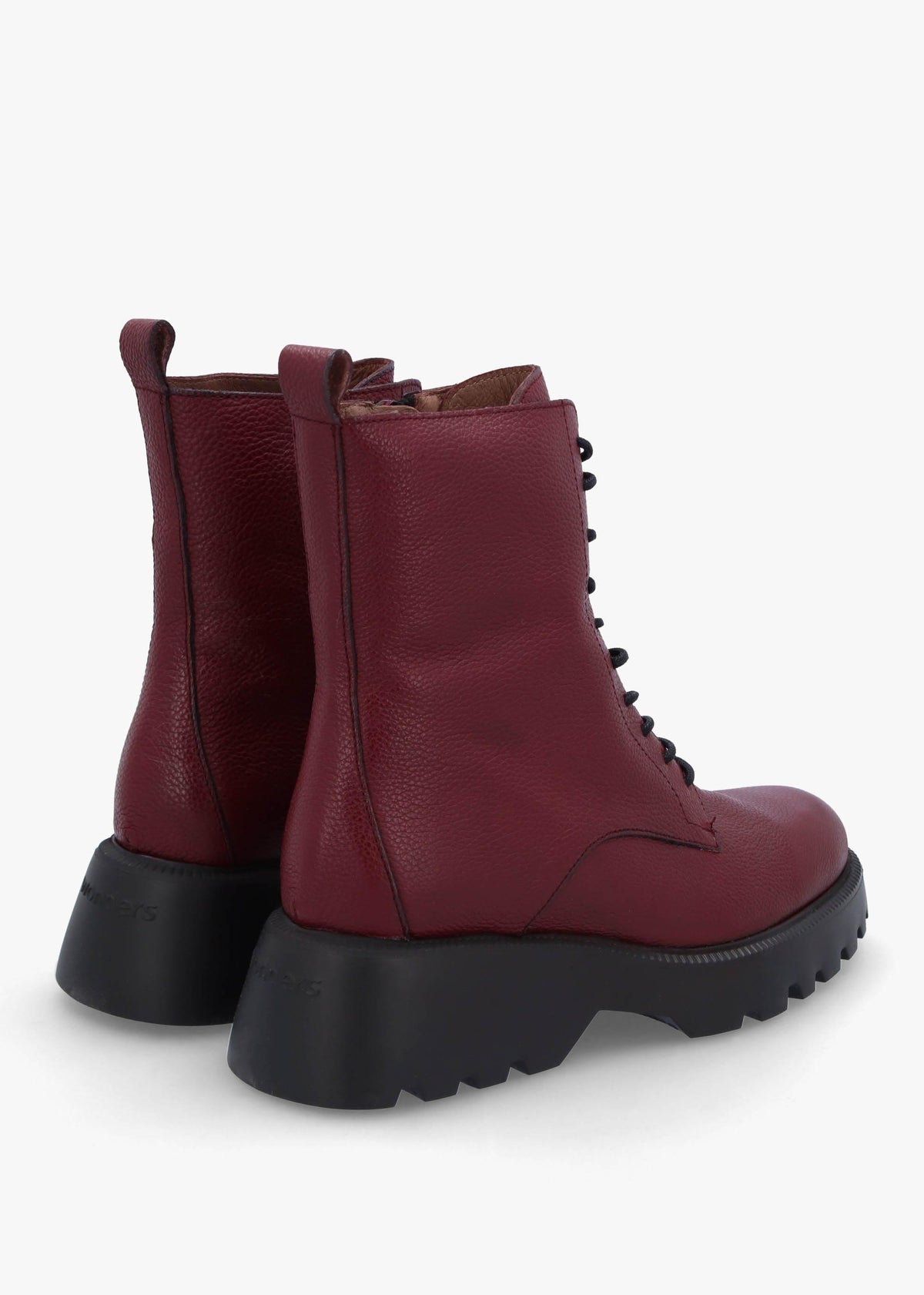 Atari Burgundy Leather Ankle Boots