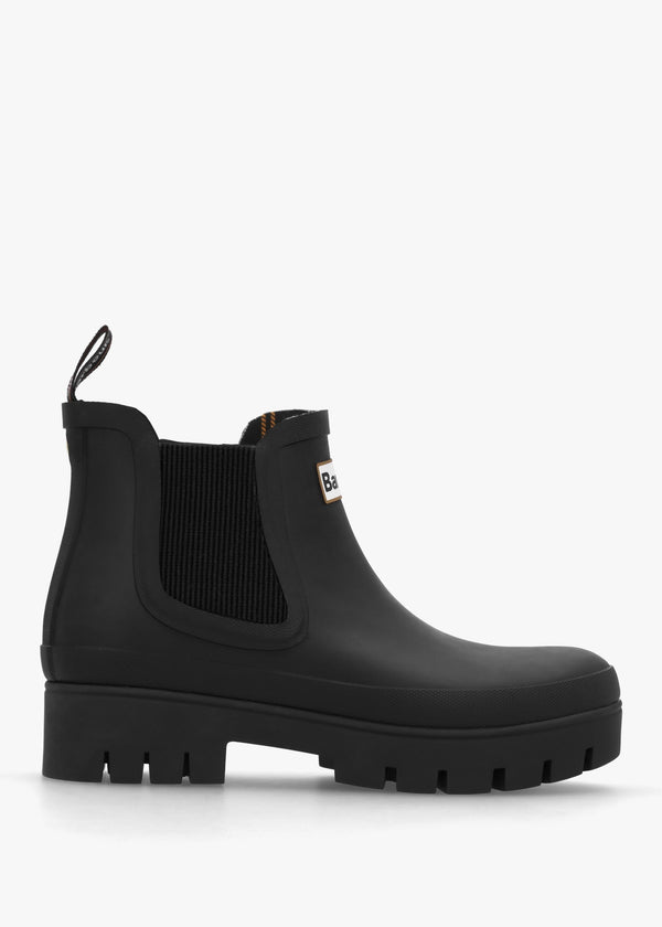 Halton Black Ankle Wellington Boots
