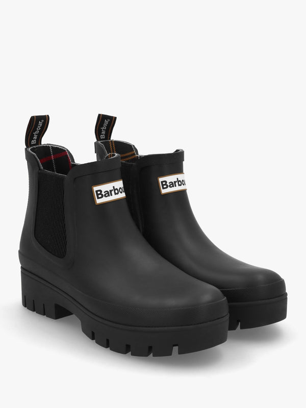 Halton Black Ankle Wellington Boots