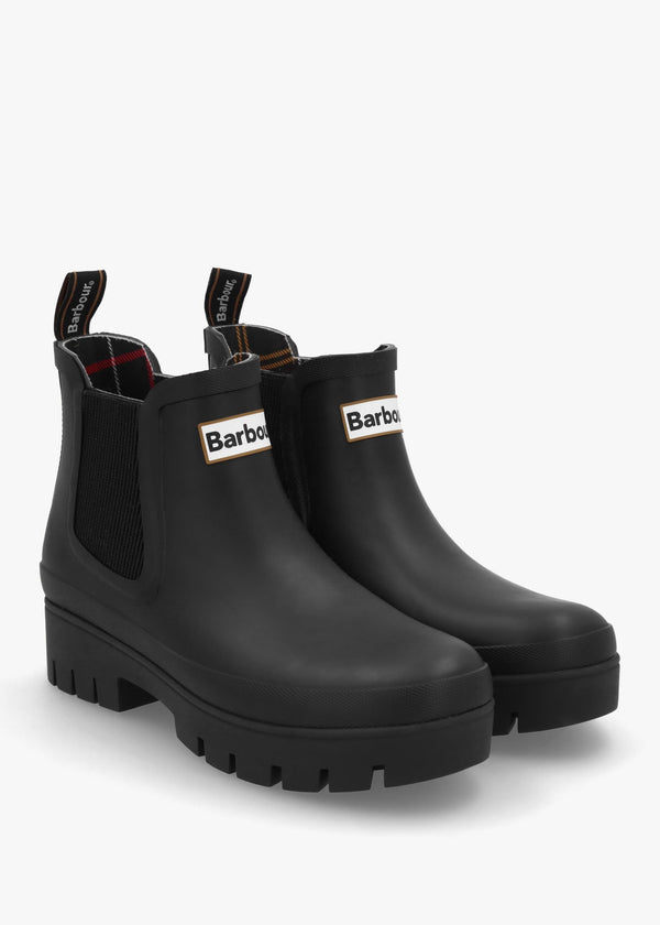 Halton Black Ankle Wellington Boots