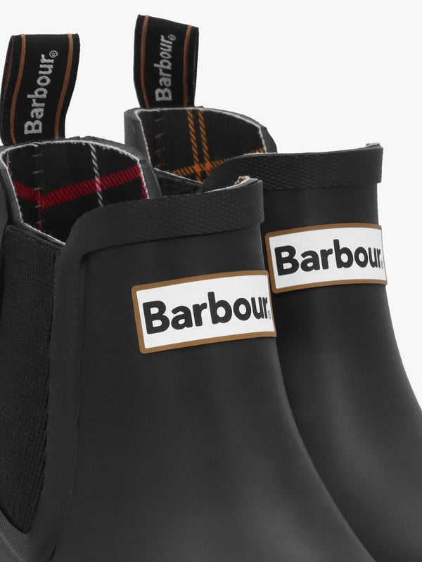 Halton Black Ankle Wellington Boots