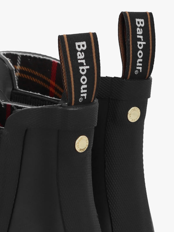 Halton Black Ankle Wellington Boots