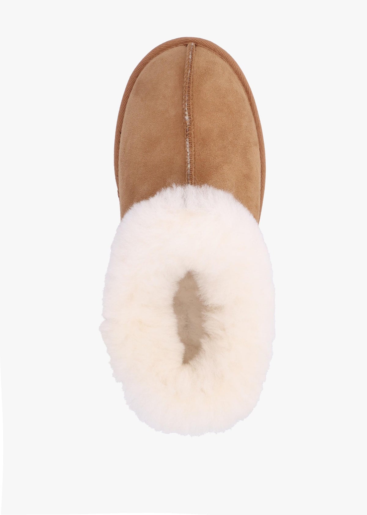 Somolly Tan Suede Shearling Slippers