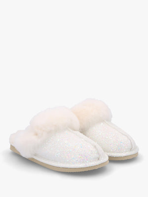 Soglit White Sheepskin Slippers