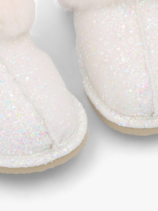 Soglit White Sheepskin Slippers
