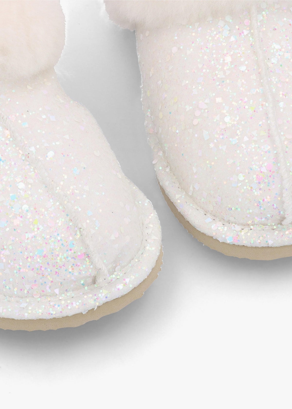 Soglit White Sheepskin Slippers