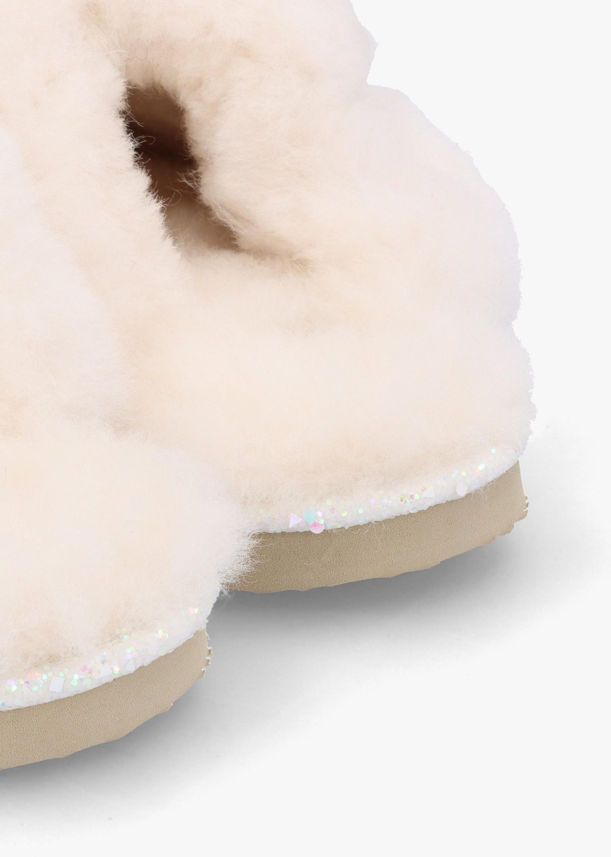 Soglit White Sheepskin Slippers