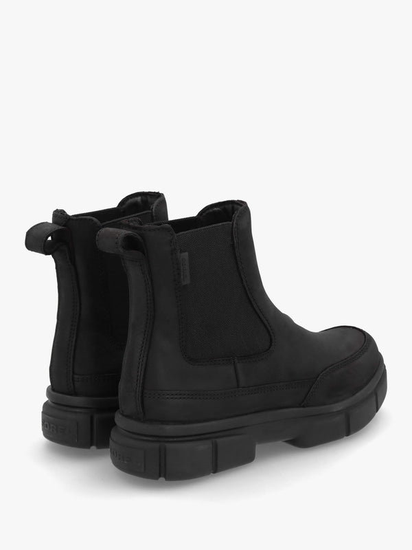 Women’s Explorer STRT™ Black Black Leather Chelsea Boots