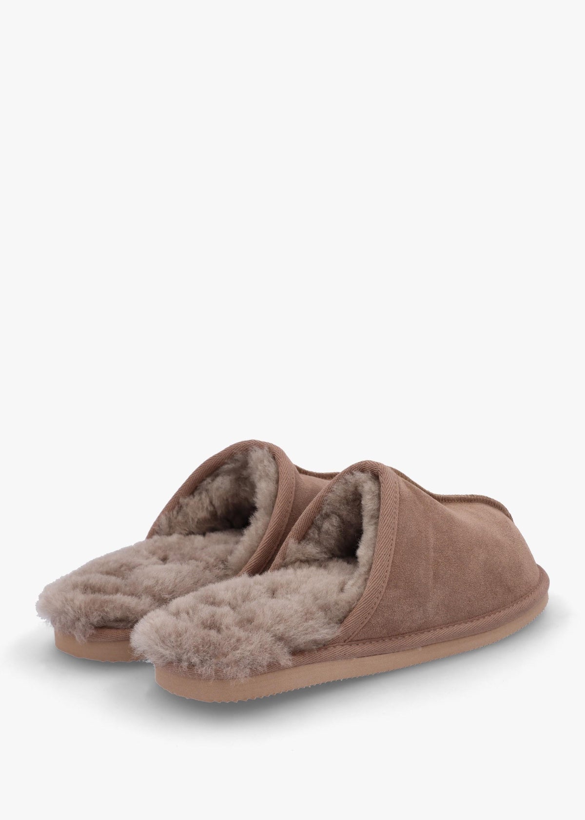 Men’s Shutoff Taupe Shearling Slippers