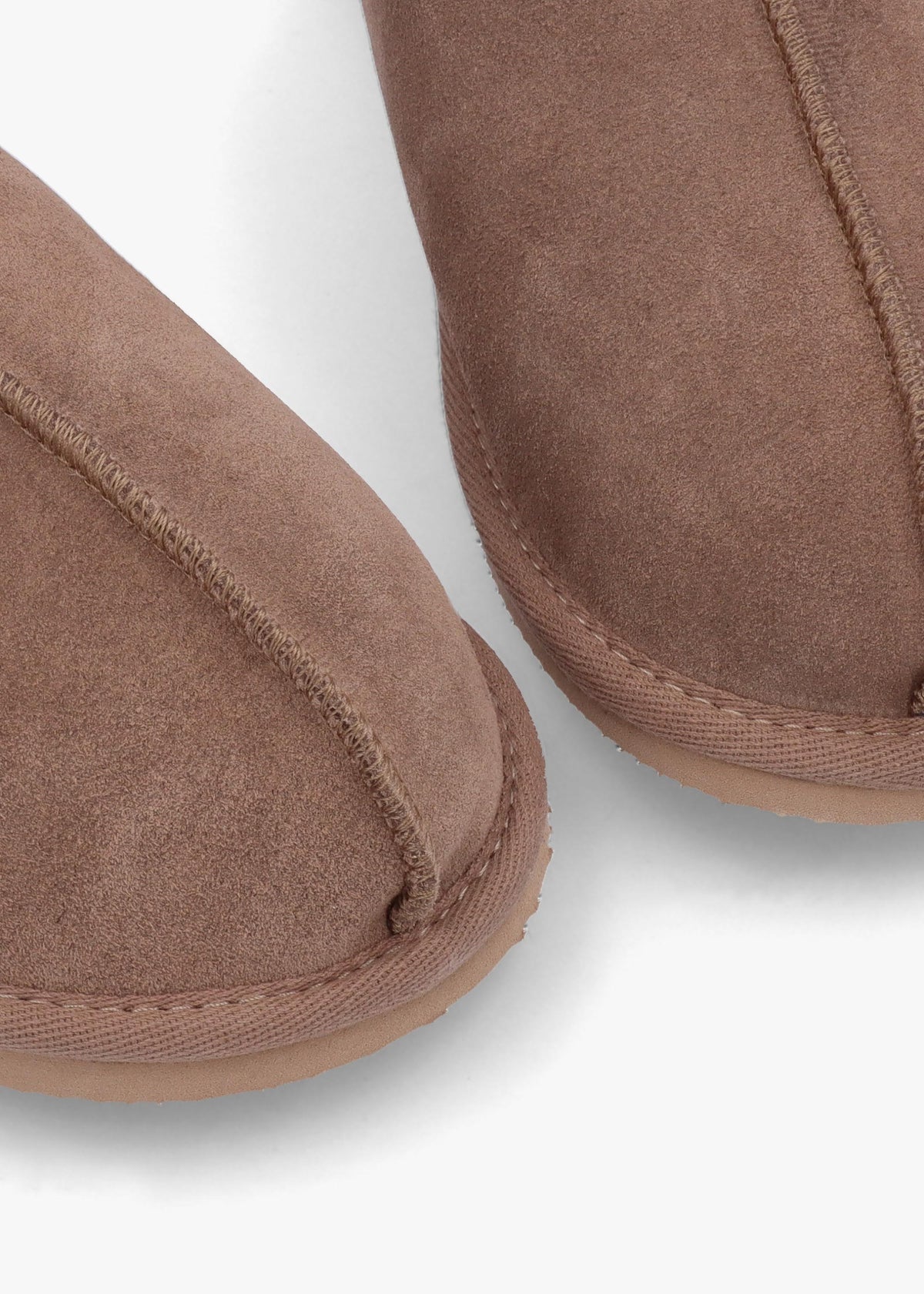 Men’s Shutoff Taupe Shearling Slippers