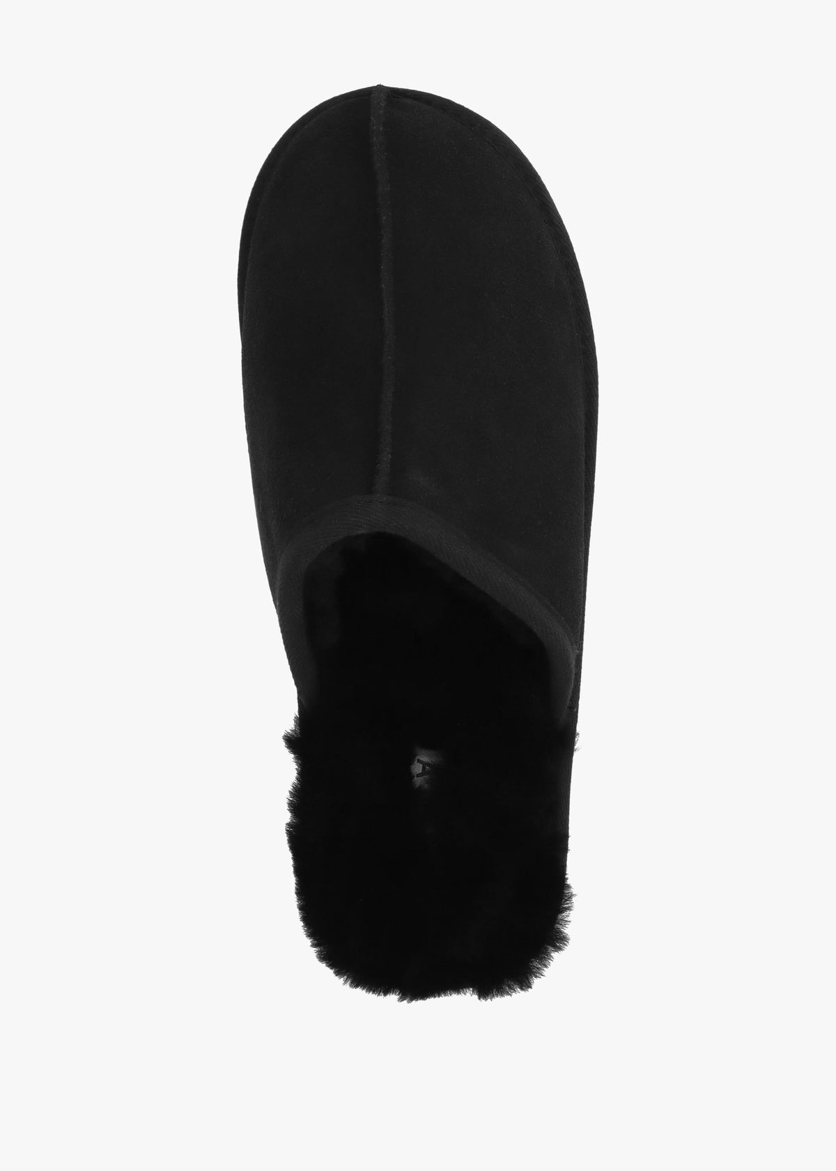 Men’s Shutoff Black Shearling Slippers